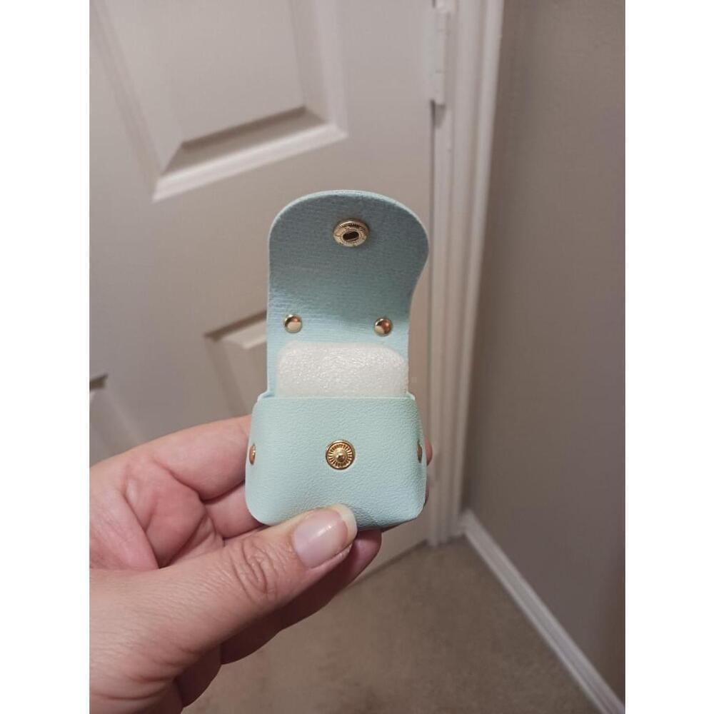 Earbud Case Keychain In Light Blue - Picture 4 of 8